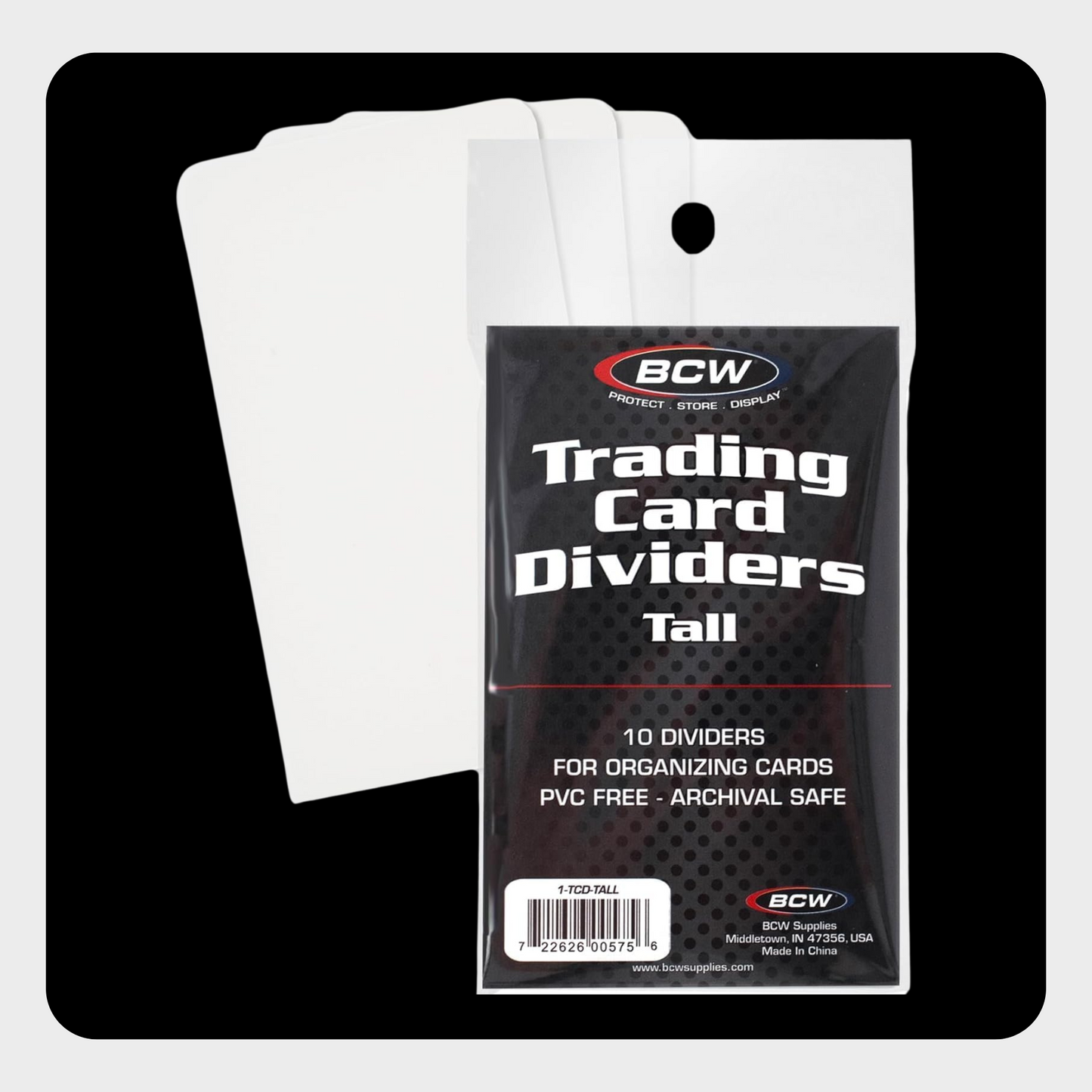 BCW Trading Card Dividers (Tall, 10 PC)