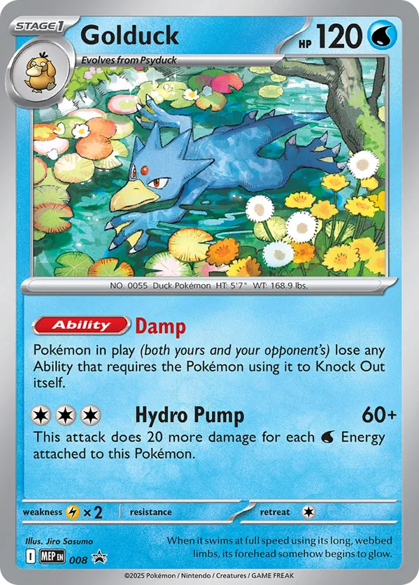 Golduck 8 - Mega Evolution Promos (HO)