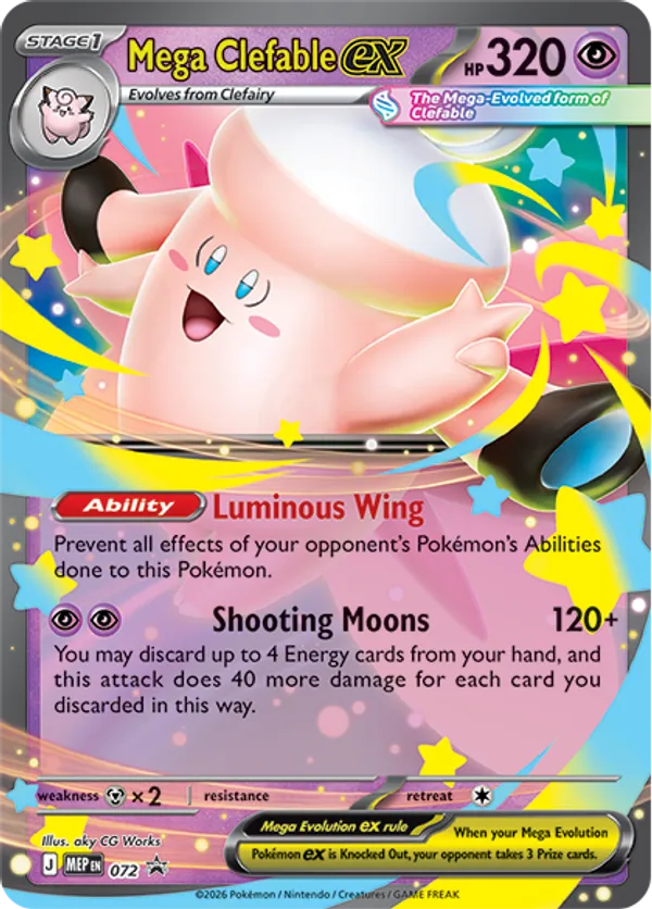 Mega Clefable ex 72 - Mega Evolution Promos (HO)