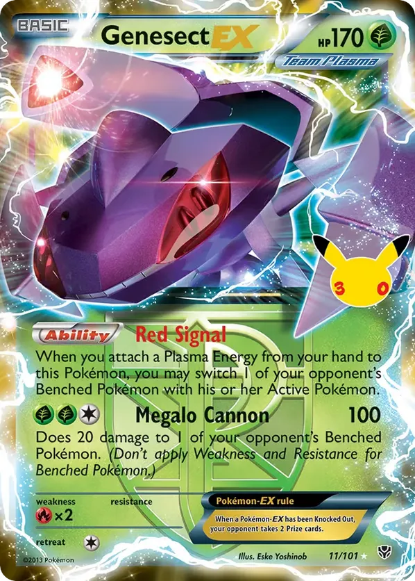 Genesect EX (Team Plasma) 11/101 - 30th Celebration: Classic Collection (HO)