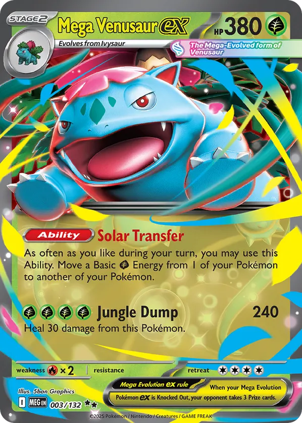 Mega Venusaur ex 003/132 - Mega Evolution (HO)