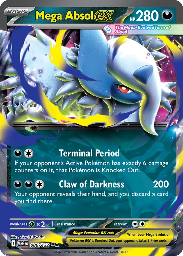Mega Absol ex 086/132 - Mega Evolution (HO)
