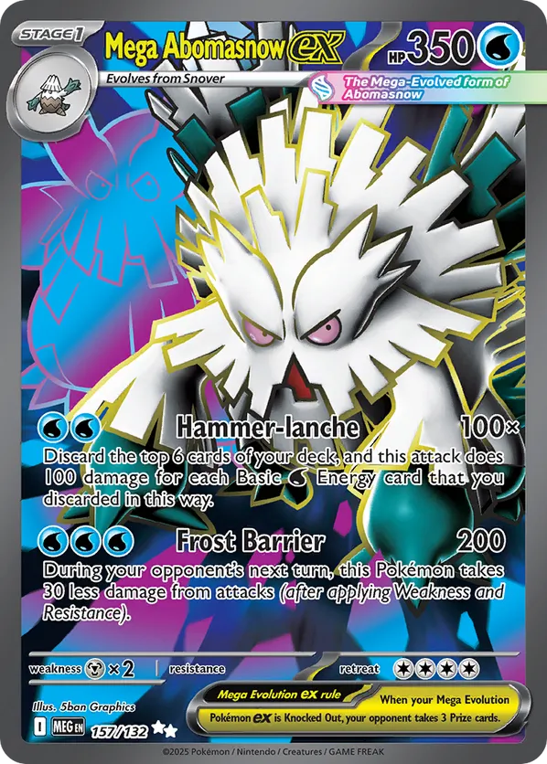 Mega Abomasnow ex 157/132 - Mega Evolution (HO)