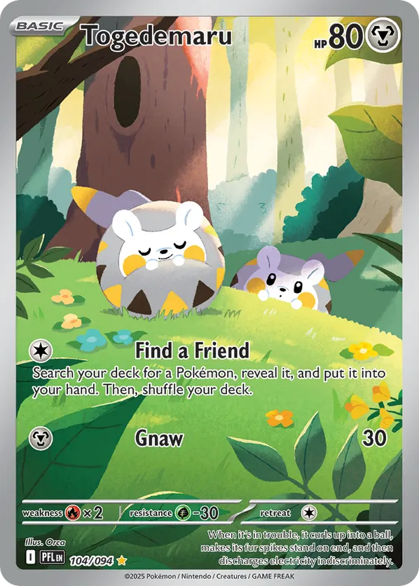 Togedemaru 104/094 - Phantasmal Flames (HO)
