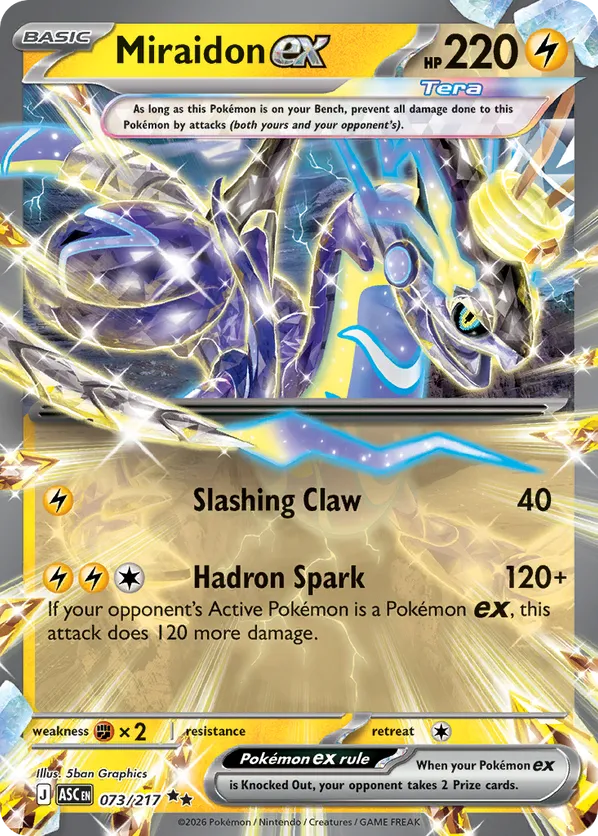 Miraidon ex 073/217 - Ascended Heroes (HO)