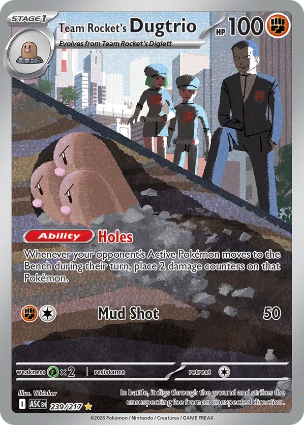 Team Rocket's Dugtrio 239/217 - Ascended Heroes (HO)