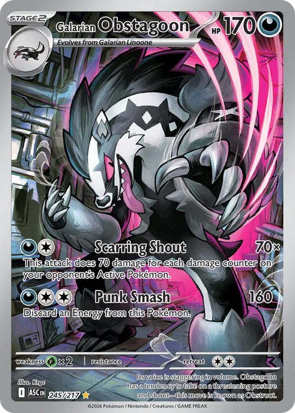 Galarian Obstagoon 245/217 - Ascended Heroes (HO)