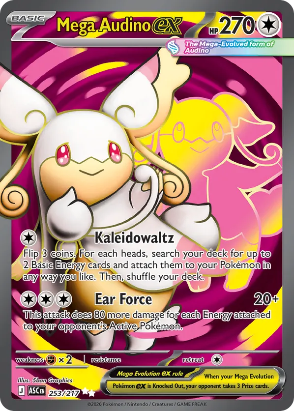 Mega Audino ex 253/217 - Ascended Heroes (HO)