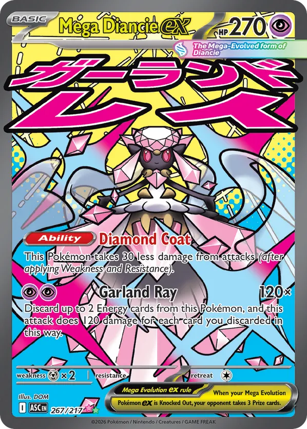 Mega Diancie ex 267/217 - Ascended Heroes (HO)