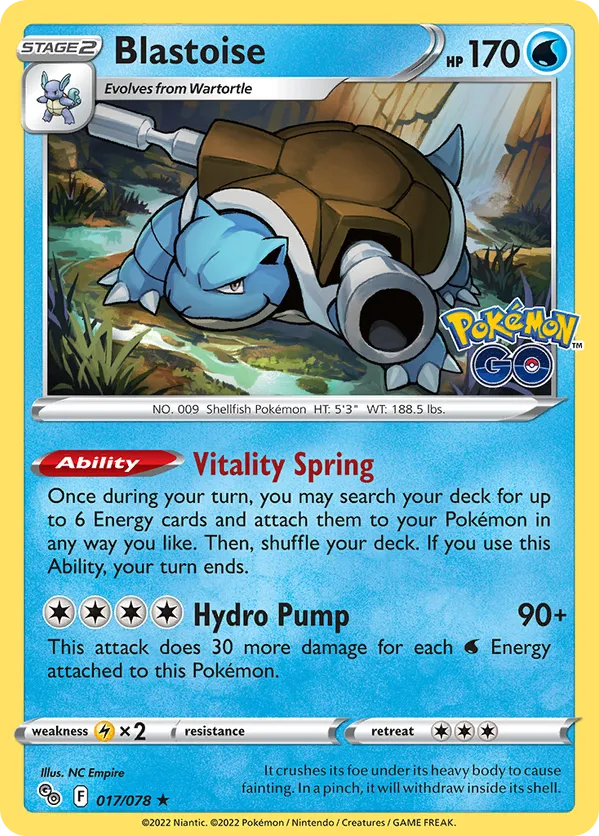 Blastoise 017/078 - Pokemon Go (HO)
