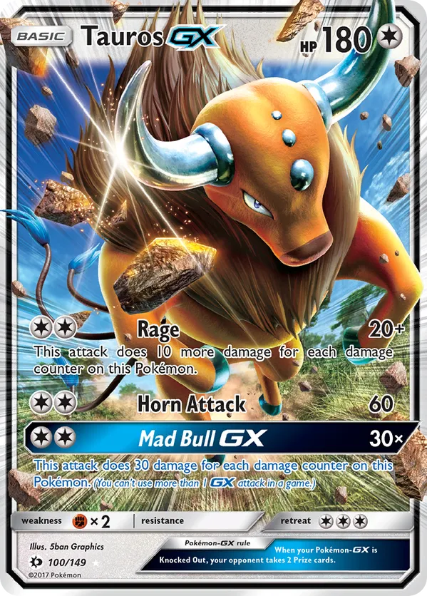 Tauros GX 100 - Sun & Moon Base Set (HO)