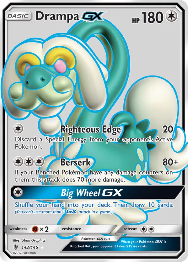 Drampa GX (Full Art) 142/145 - Guardians Rising (HO)