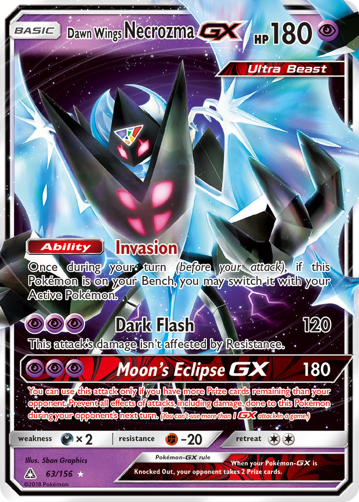 Dawn Wings Necrozma GX 63/156 - Ultra Prism (HO)