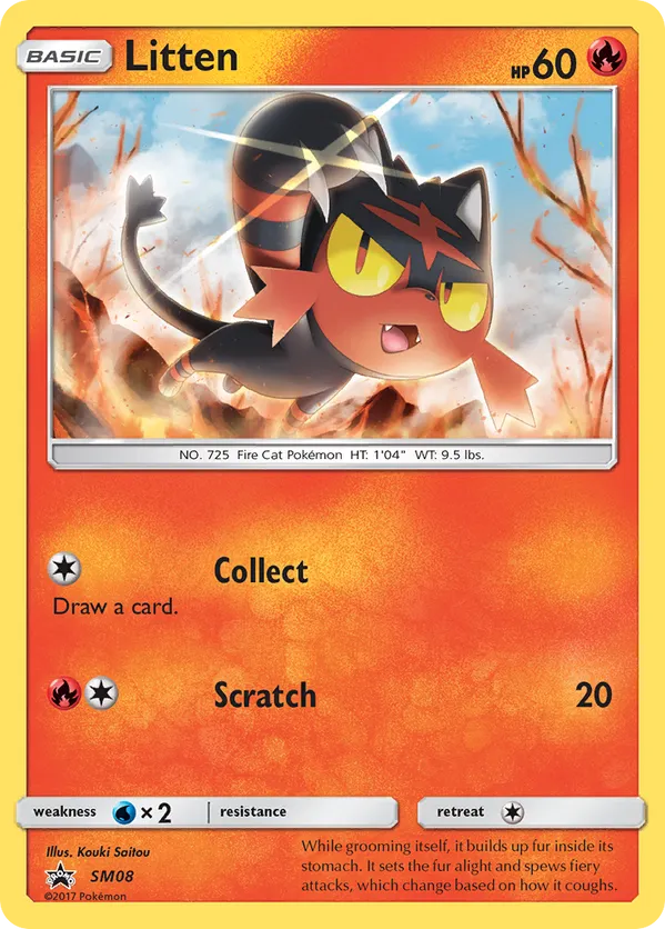 Litten SM08 - Sun & Moon Promo (HO)