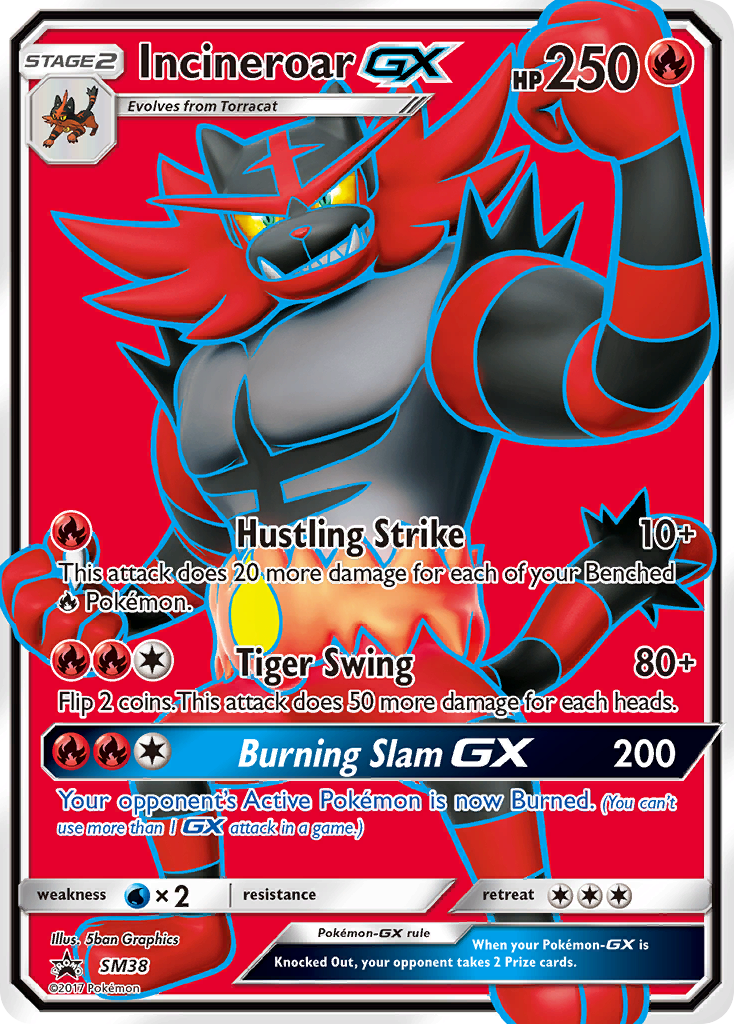 Incineroar GX SM38 - Sun & Moon Promo (HO)