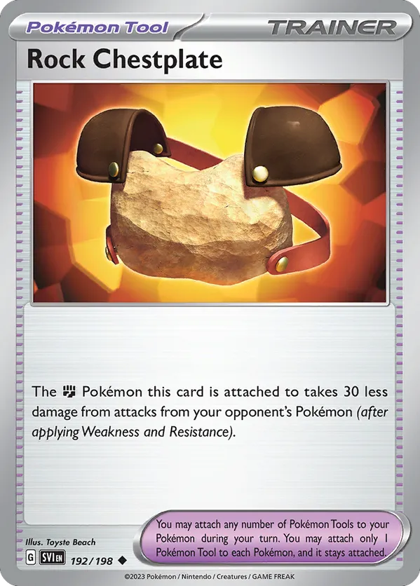 Rock Chestplate 192/198 - Scarlet & Violet Base Set (NO)