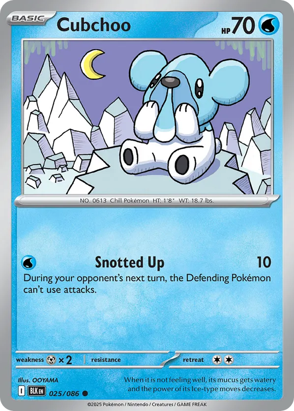 Cubchoo (Poke Ball Pattern) 025/086 - Black Bolt (HO)
