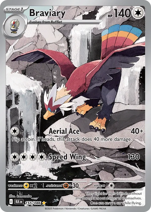 Braviary 155/086 - Black Bolt (HO)