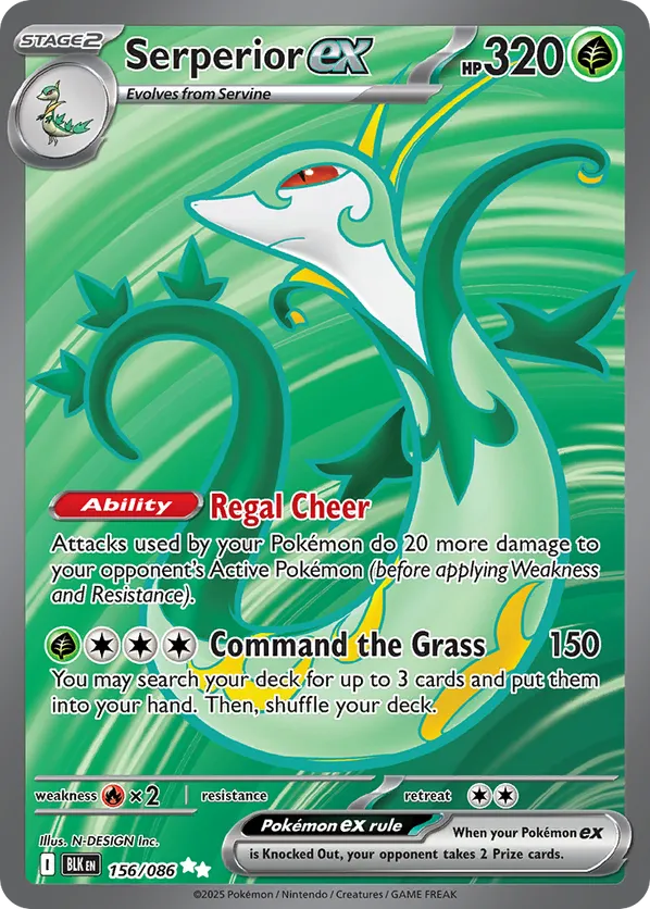 Serperior ex 156/086 - Black Bolt (HO)