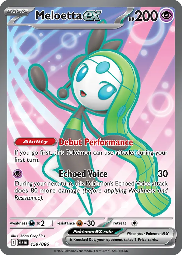 Meloetta ex 159/086 - Black Bolt (HO)