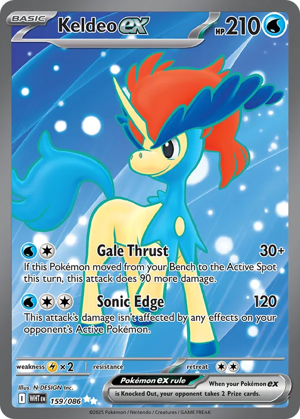 Keldeo ex 159/086 - White Flare (HO)