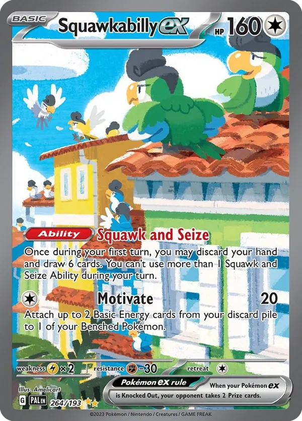 Squawkabilly ex 264/193 - Paldea Evolved (HO)