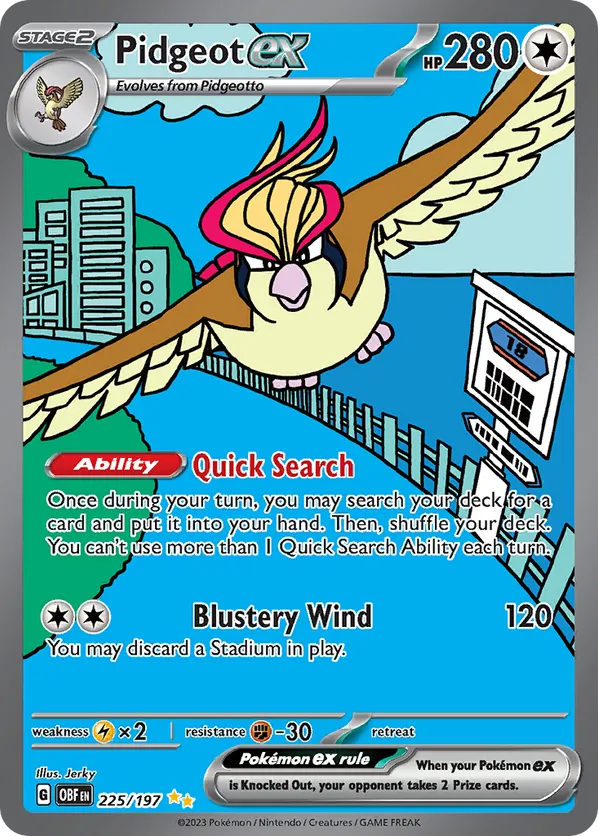 Pidgeot ex 225/197 - Obsidian Flames (HO)