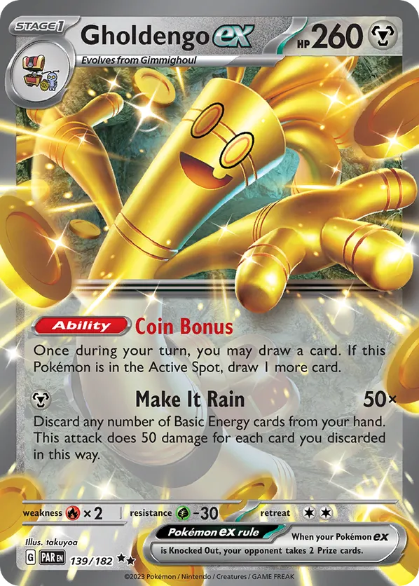 Gholdengo ex 139/182 - Paradox Rift (HO)