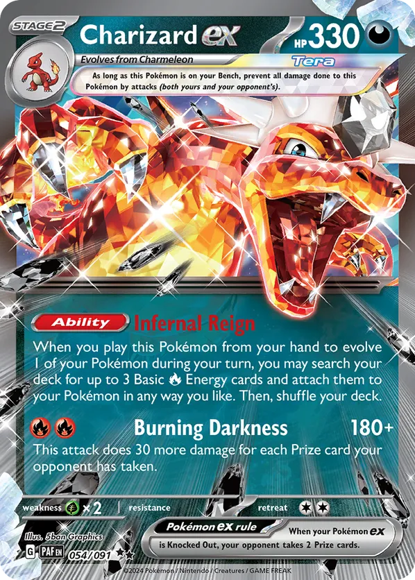 Charizard ex 054/091 - Paldean Fates (HO)