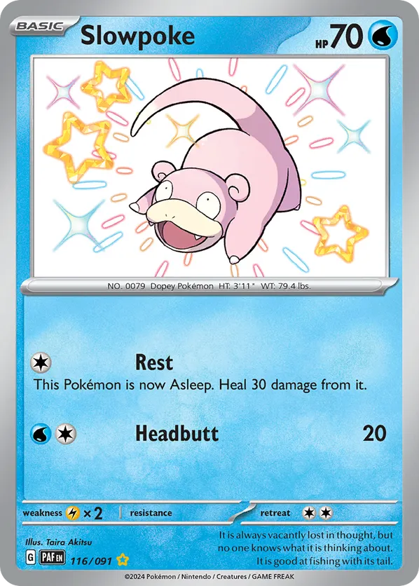 Slowpoke 116/091 - Paldean Fates (HO)