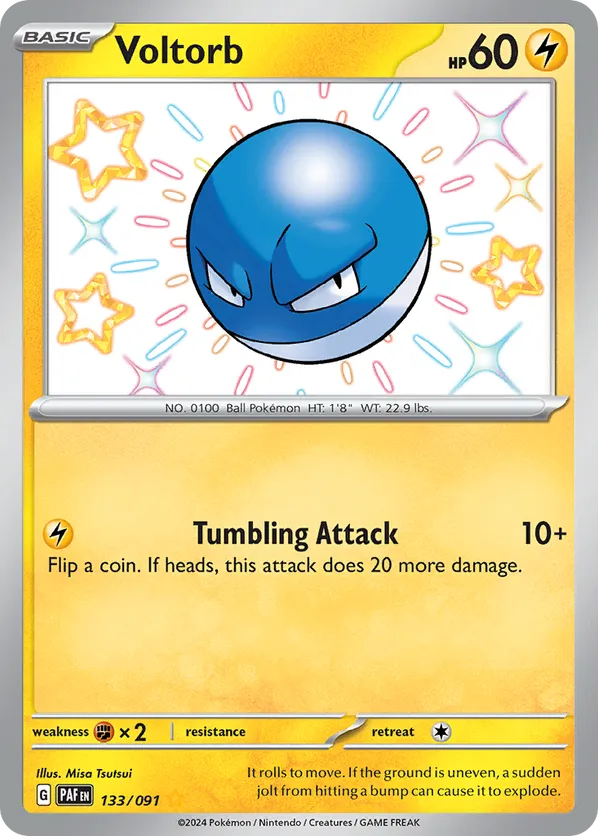 Voltorb 133/091 - Paldean Fates (HO)