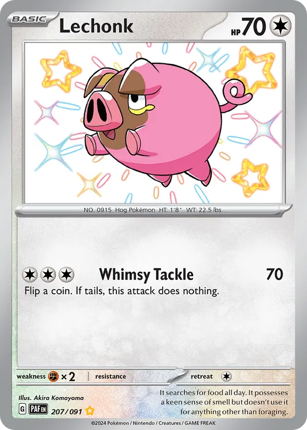 Lechonk 207/091 - Paldean Fates (HO)