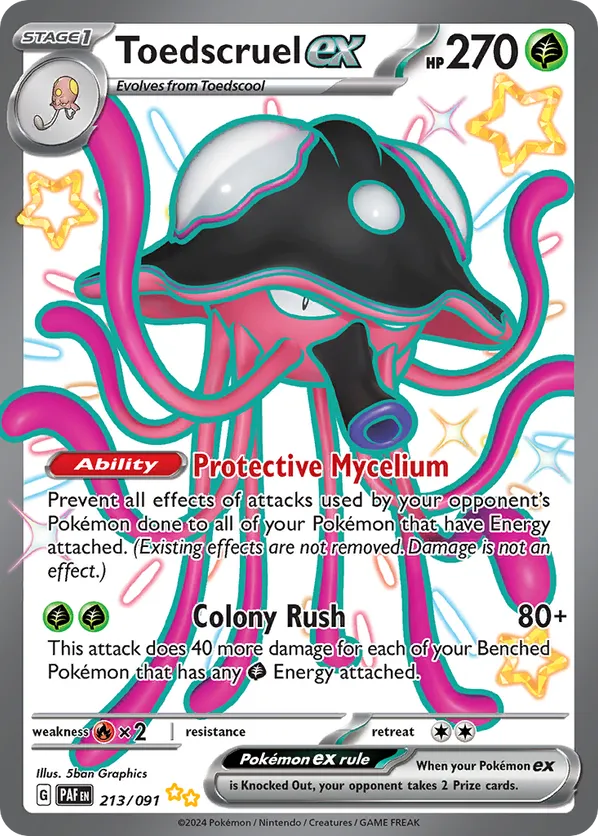 Toedscruel ex 213/091 - Paldean Fates (HO)