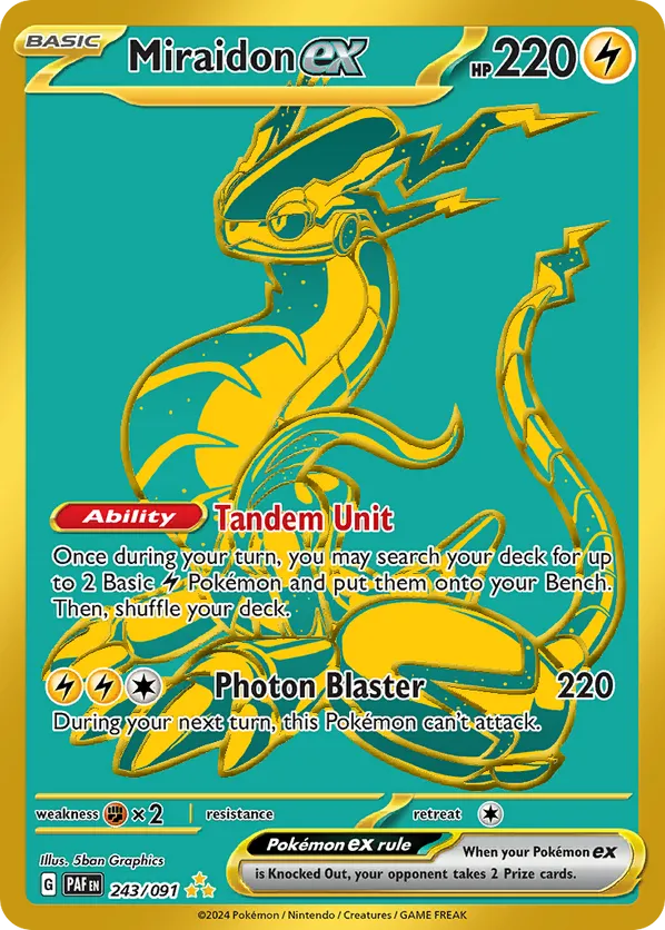 Miraidon ex 243/091 - Paldean Fates (HO)