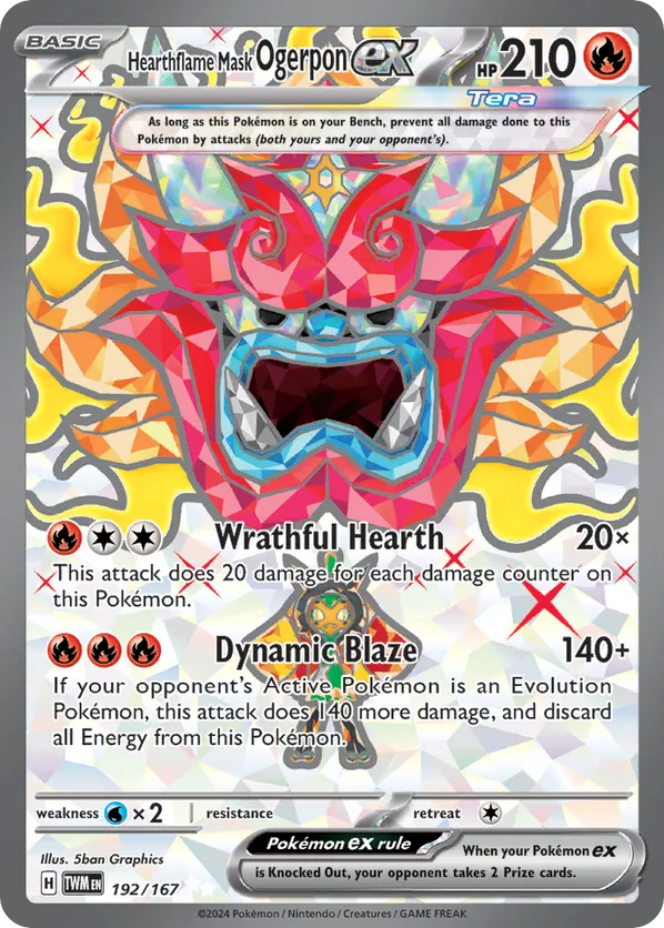 Hearthflame Mask Ogerpon ex 192/167 - Twilight Masquerade (HO)