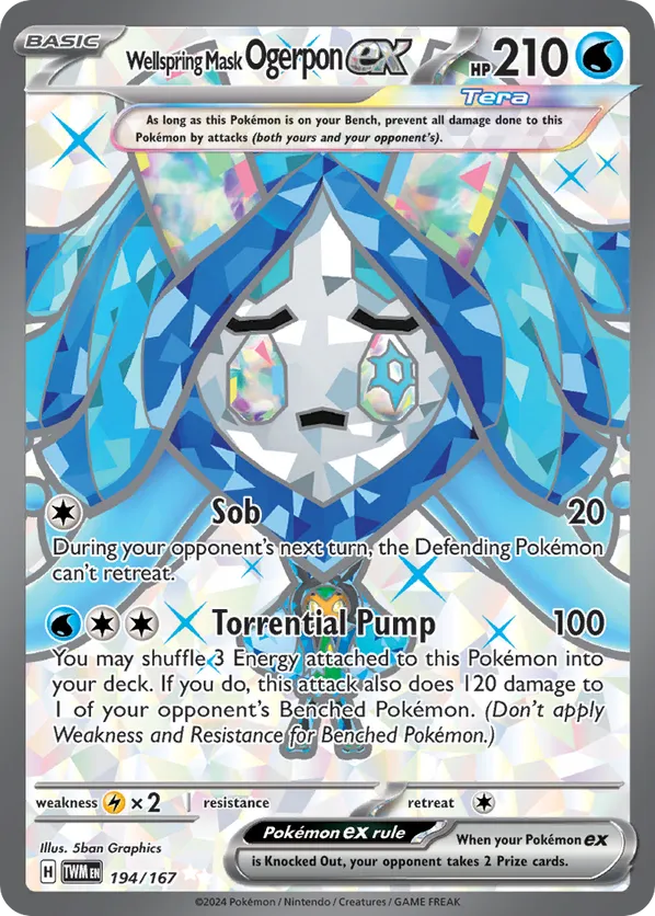 Wellspring Mask Ogerpon ex 194/167 - Twilight Masquerade (HO)