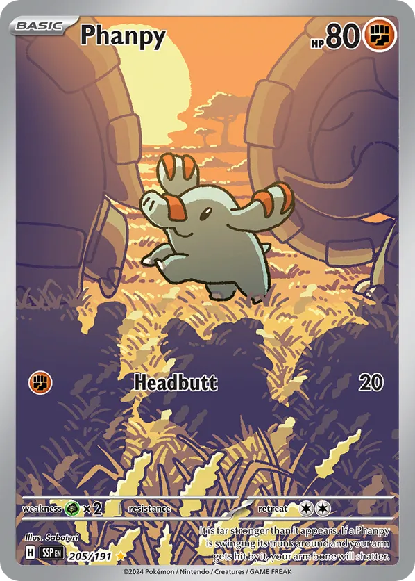 Phanpy 205/191 - Surging Sparks (HO)