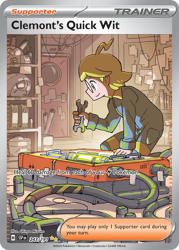 Clemont's Quick Wit 243/191 - Surging Sparks (HO)
