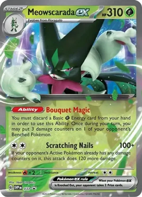 Meowscarada ex 33 - Scarlet & Violet Promo (HO)