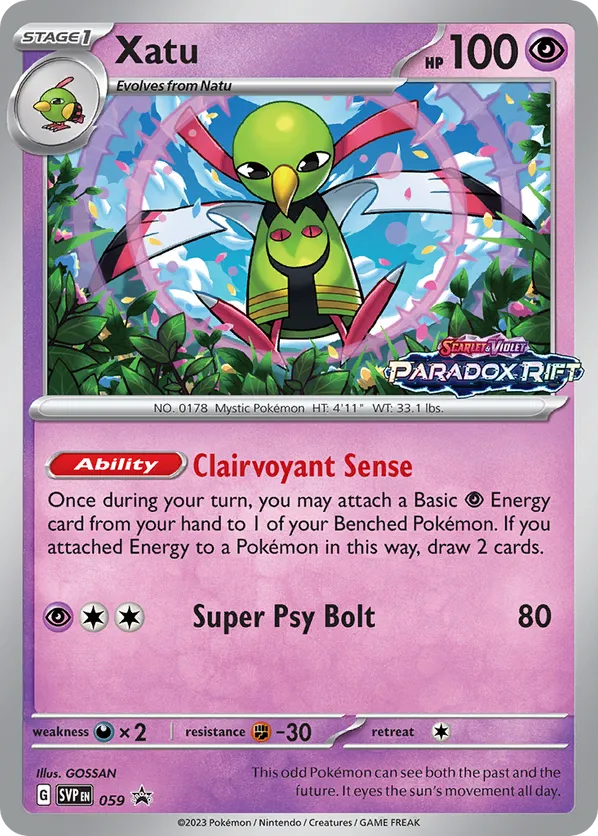 Xatu (Prerelease) 59 - Scarlet & Violet Promo (HO)