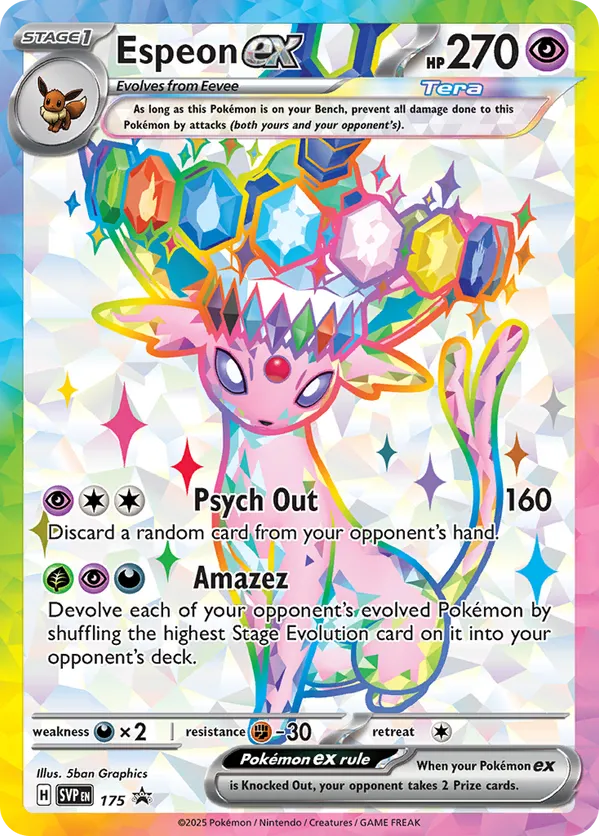 Espeon ex - 175 SVP 175 - Scarlet & Violet Promo (HO)