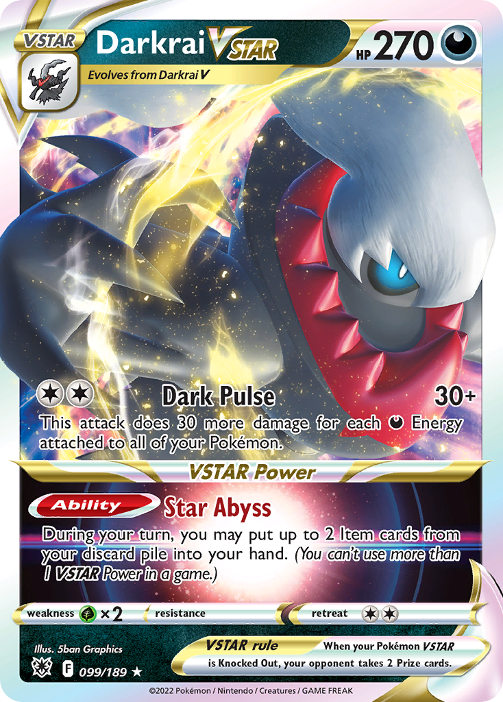 Darkrai VSTAR 099/189 - Astral Radiance (HO)