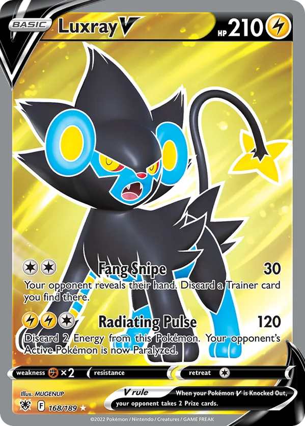 Luxray V (Full Art) 168/189 - Astral Radiance (HO)