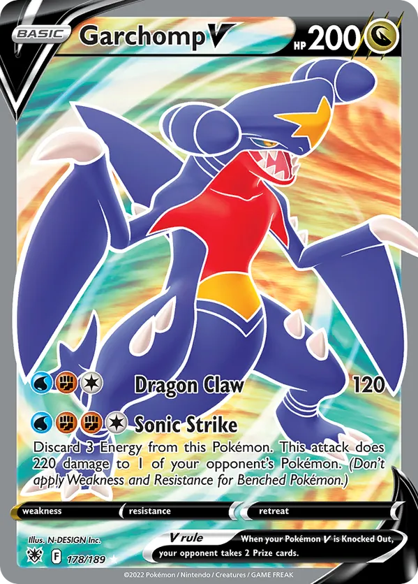 Garchomp V (Full Art) 178/189 - Astral Radiance (HO)