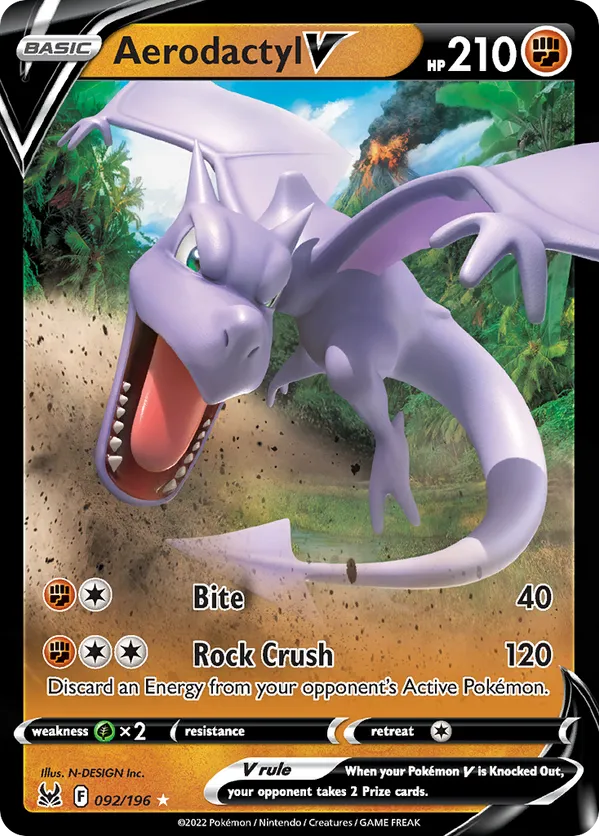 Aerodactyl V 092/196 - Lost Origin (HO) - DMG