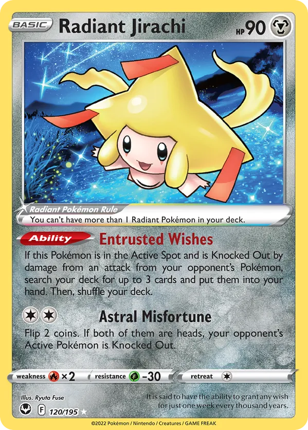 Radiant Jirachi 120/195 - Silver Tempest (HO)