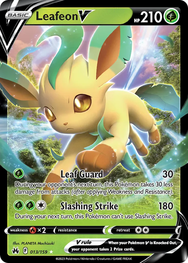 Leafeon V 013/159 - Crown Zenith (HO)
