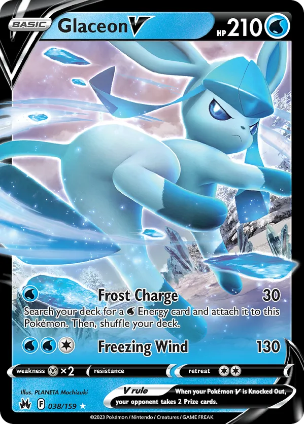 Glaceon V 038/159 - Crown Zenith (HO)