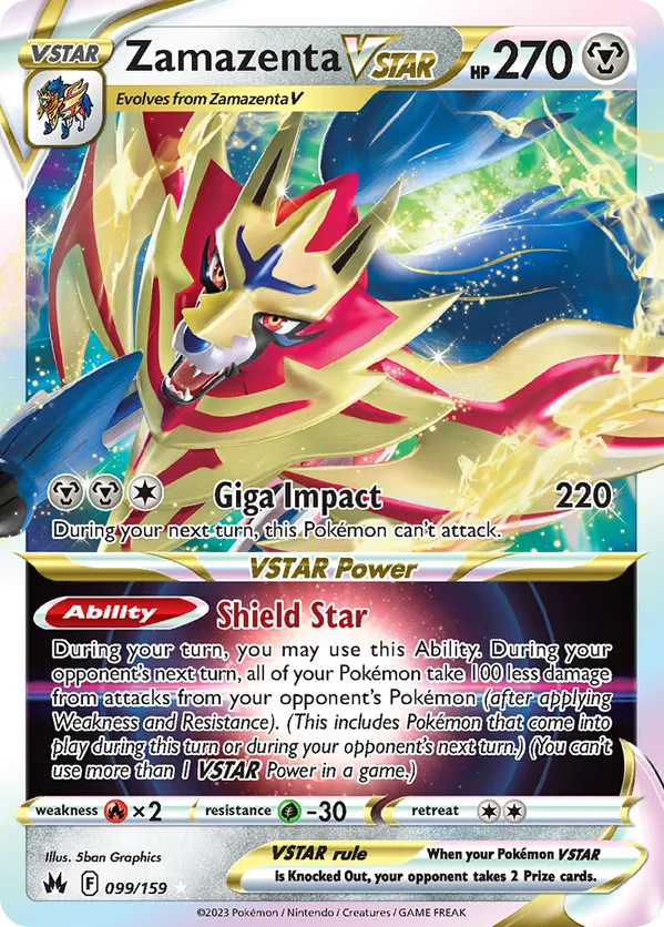 Zamazenta VSTAR 099/159 - Crown Zenith (HO)