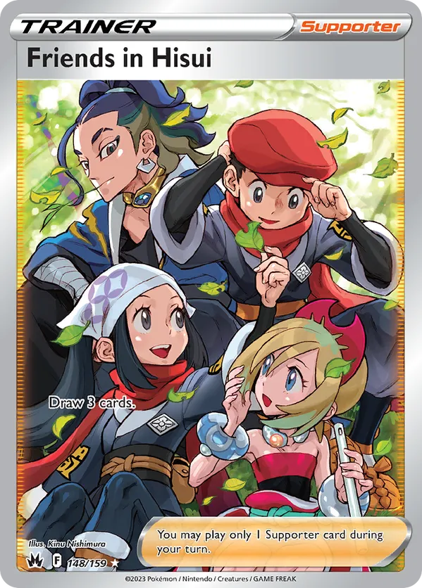 Friends in Hisui (Full Art) 148/159 - Crown Zenith (HO)